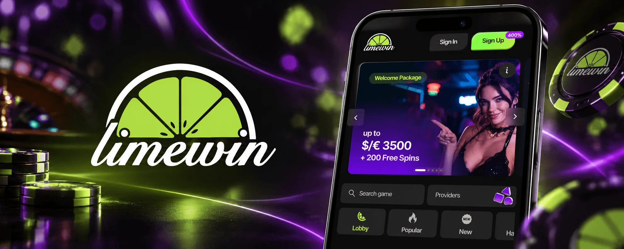 LimeWin Casino App-Screenshot
